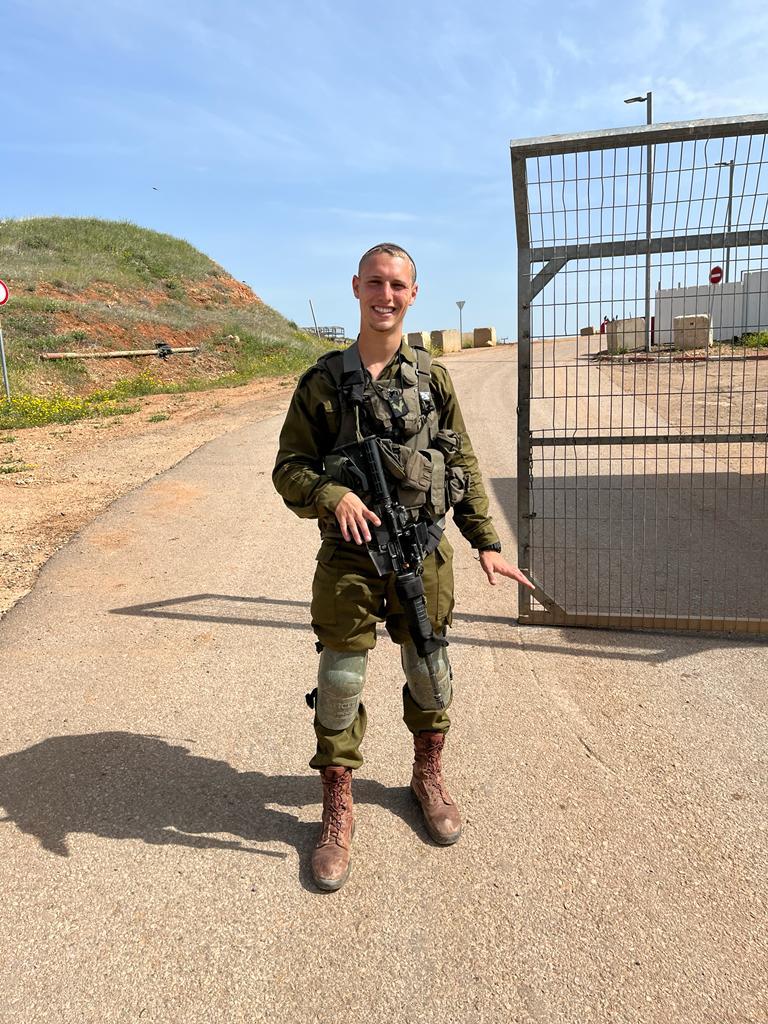 Binyamin Airley in uniform